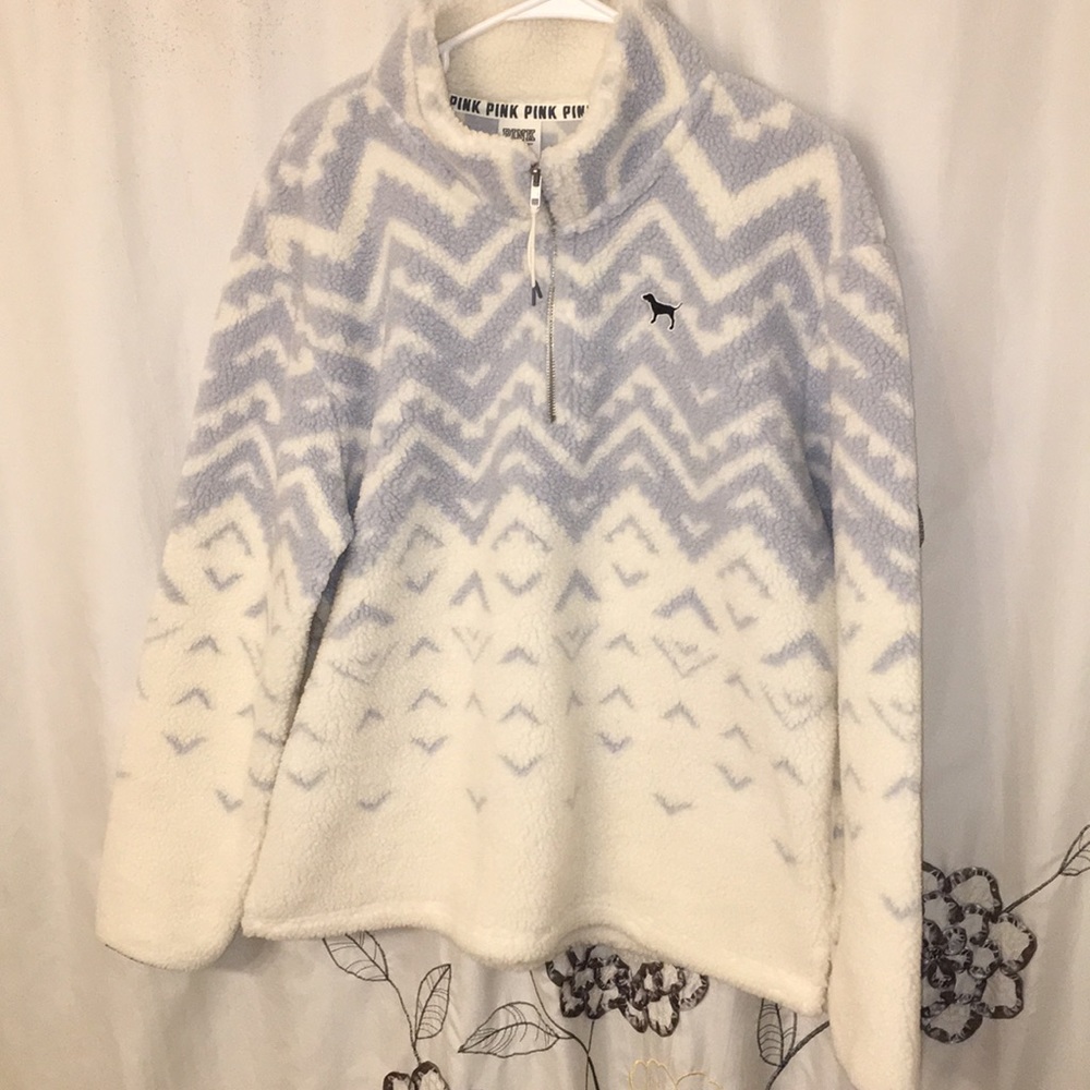 PINK Sherpa Quarter Zip
